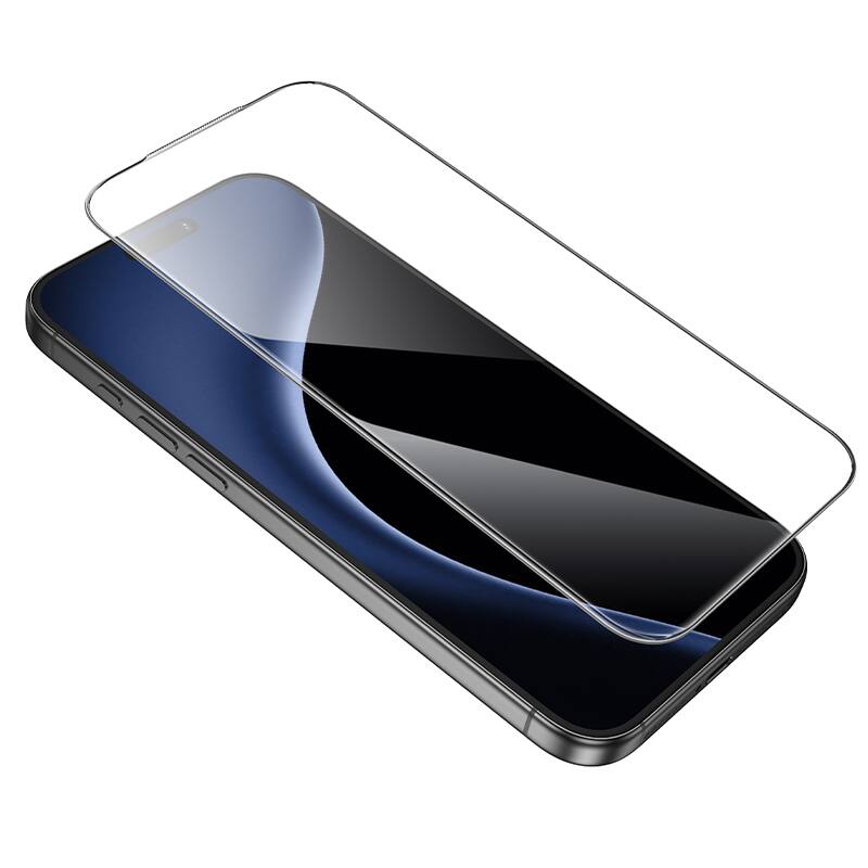 Back. hoco. - Bear Shield Corning Glass Screen Protector for Apple iPhone 17 Pro, 2 Pack - Clear.