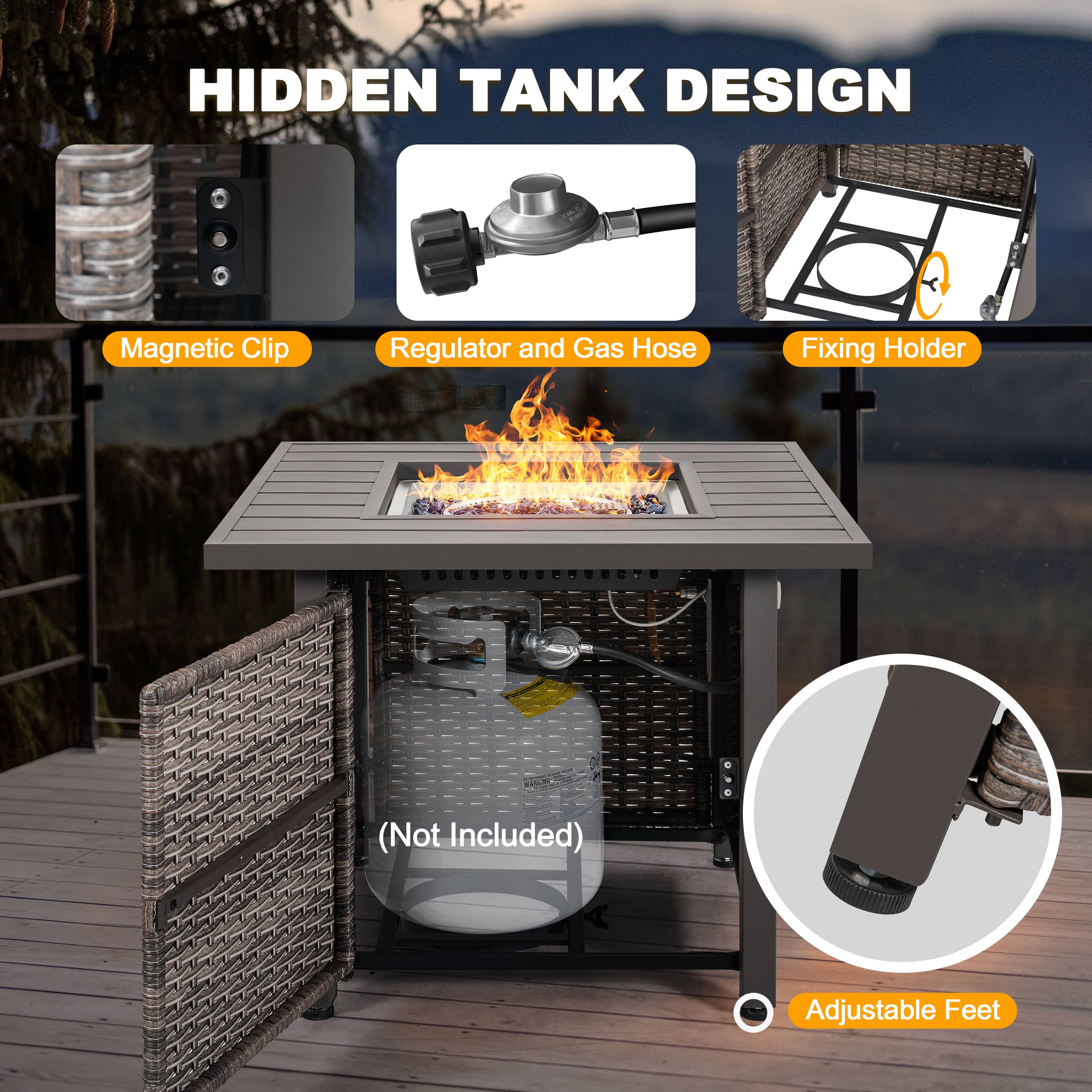 HIDDEN TANK DESIGN

- Magnetic Clip
- Regulator and Gas Hose
- Fixing Holder
- Adjustable Feet

(Not Included)