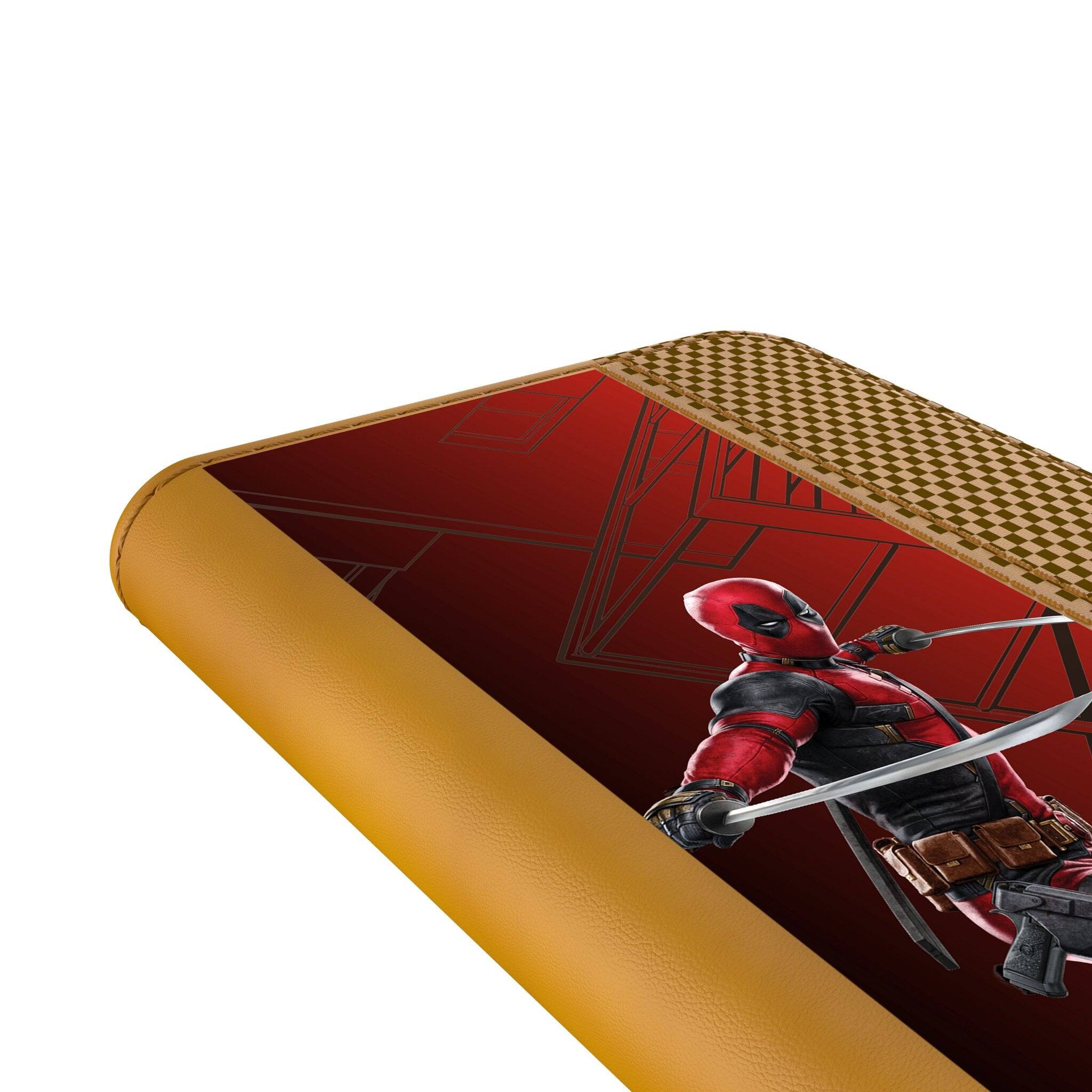 Alt View 1. Keyscaper - Marvel MechLine Folio Phone Case - Samsung Galaxy S22 - Deadpool.