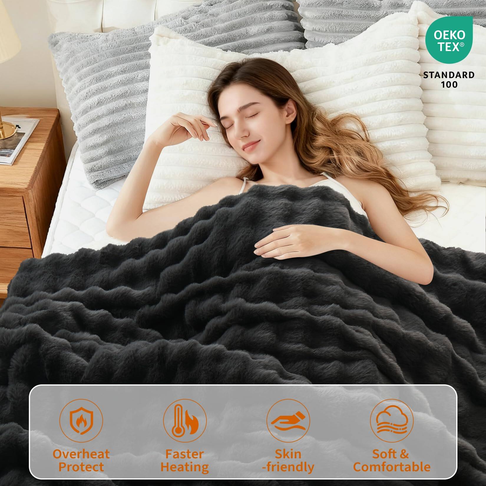 - Overheat Protect
- Faster Heating
- Skin-friendly
- Soft & Comfortable

OEKO TEX STANDARD 100