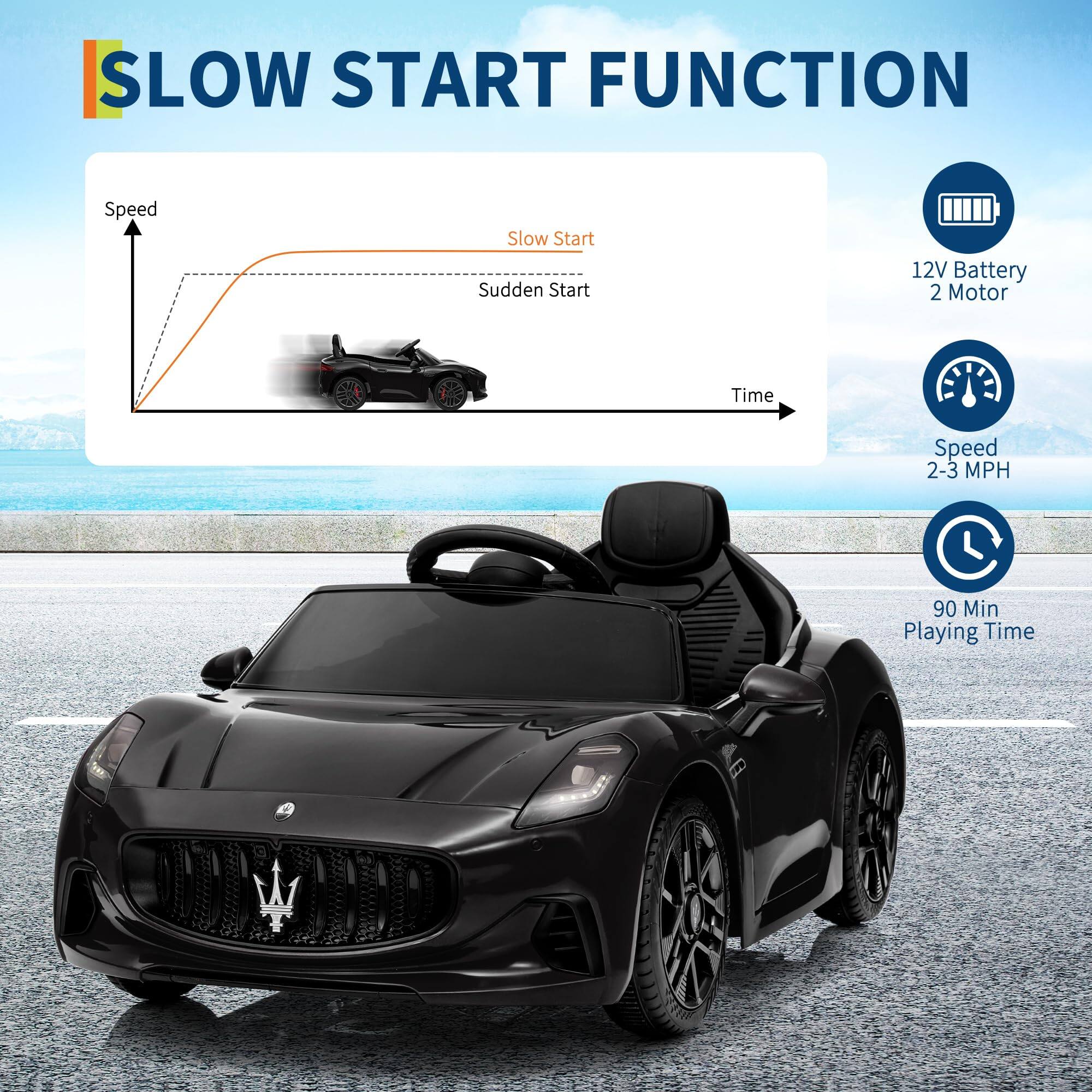 SLOW START FUNCTION

- Slow Start
- Sudden Start

12V Battery
2 Motor

Speed
2-3 MPH

90 Min Playing Time