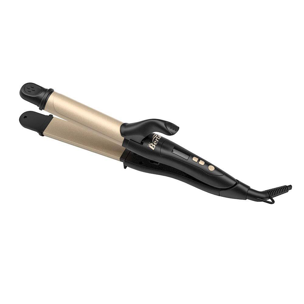Alt View 5. Live At Space - 2 In 1 Hair Iron Professional Straightener& Curler Ceramic 1.25 Inch Curling 275-425℉ Adjustable Temperature - Default.