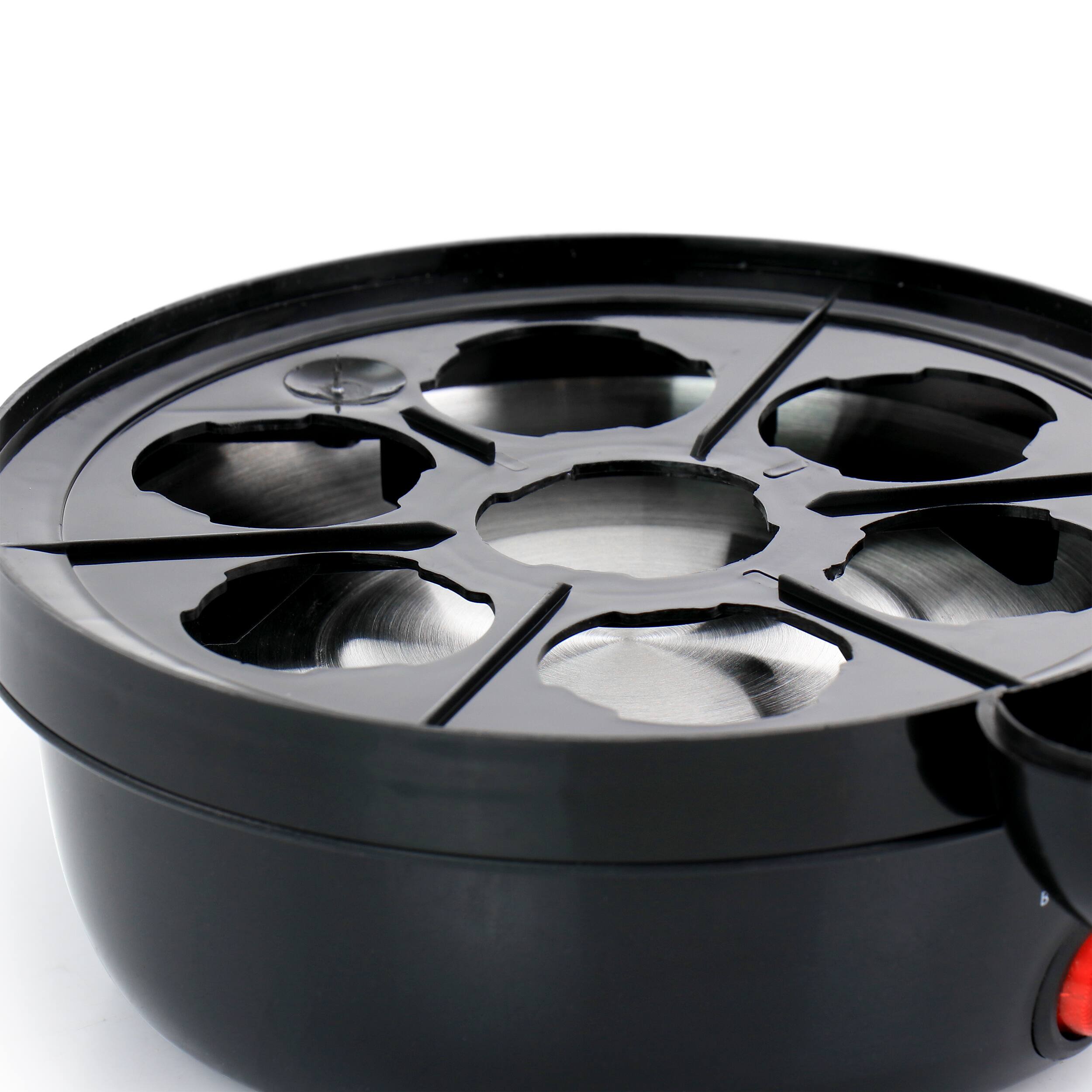 Alt View 3. Better Chef - Better Chef 7-Egg Electric Egg Cooker in Black - Black.