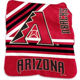 Logo Brands - Arizona Diamondbacks 50'' x 60'' Plush Raschel Throw Blanket - Multicolor