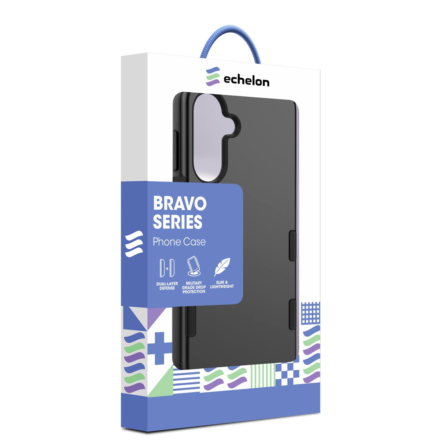 echelon BRAVO SERIES Phone Case  
DUAL-LAYER MILITARY GRADE DROP PROTECTION  
LIGHTWEIGHT