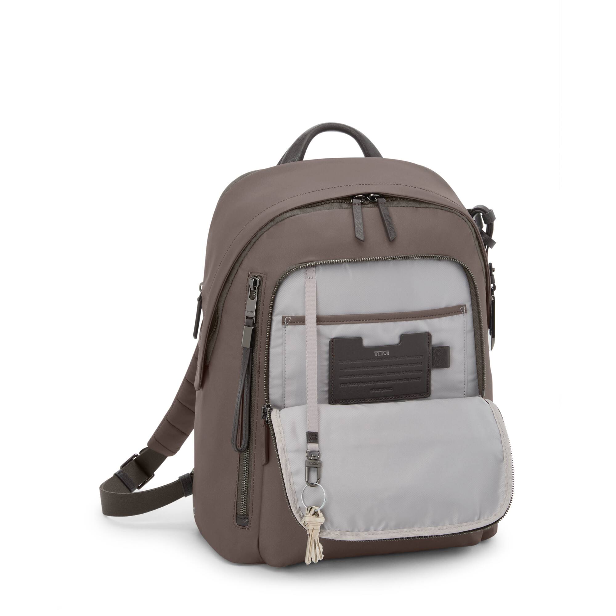 Angle. TUMI - Voyageur Halsey Backpack - Mink.