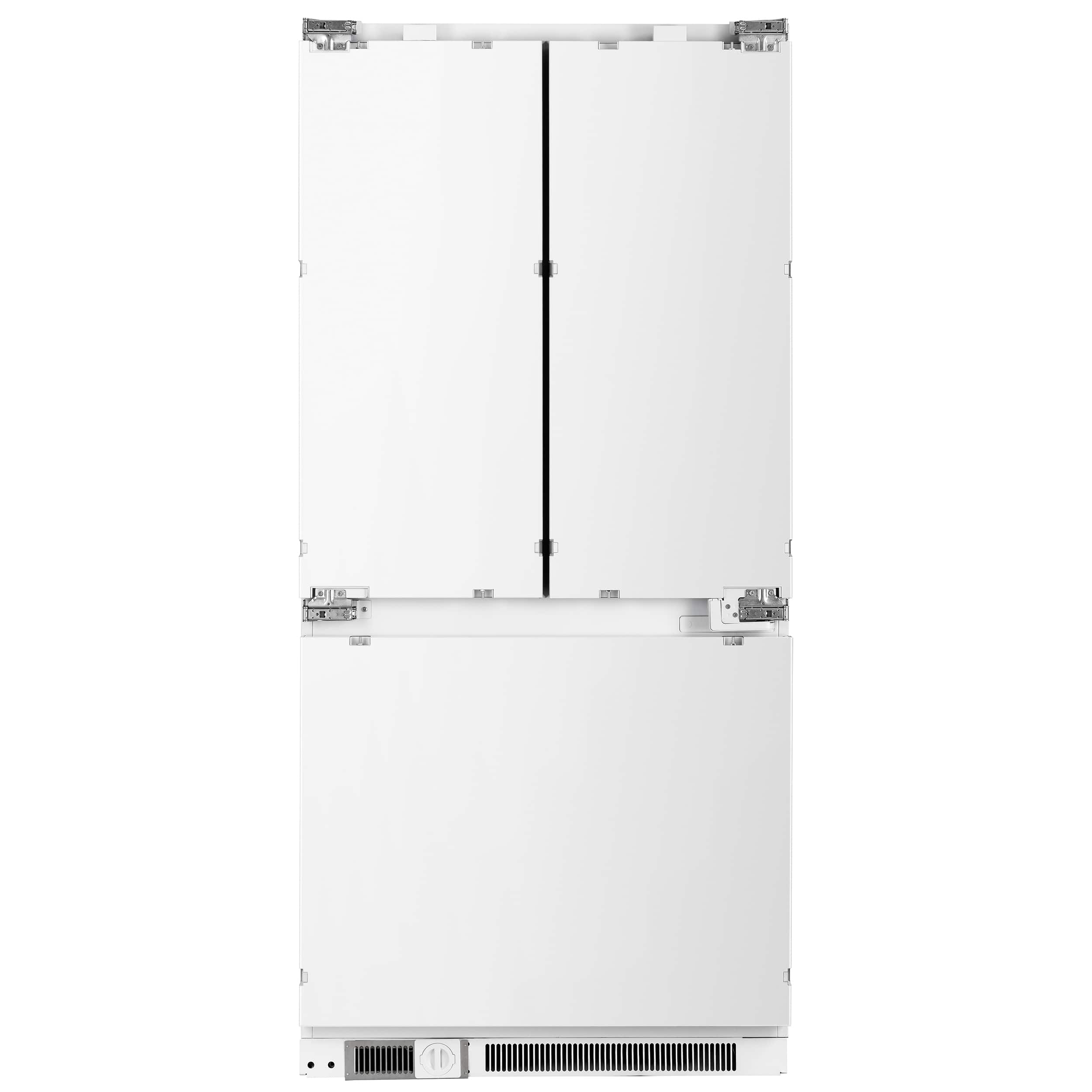 Forno Appliances - Rivestito 15.5 Cu. Ft. French Door Counter-Depth Panel Ready Refrigerator - Stainless Steel