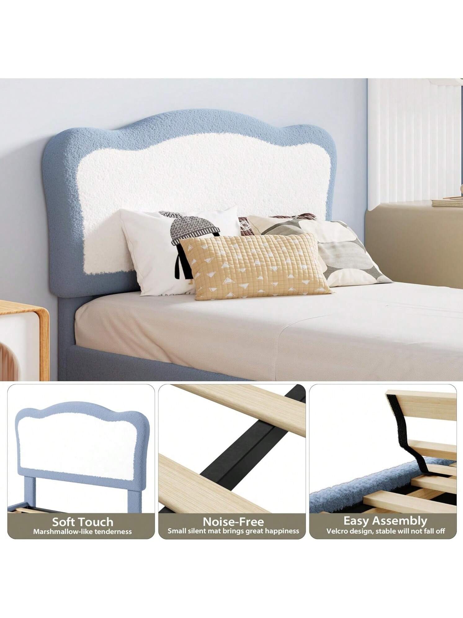 - Soft Touch: Marshmallow-like tenderness
- Noise-Free: Small silent mat brings great happiness
- Easy Assembly: Velcro design, stable will not fall off