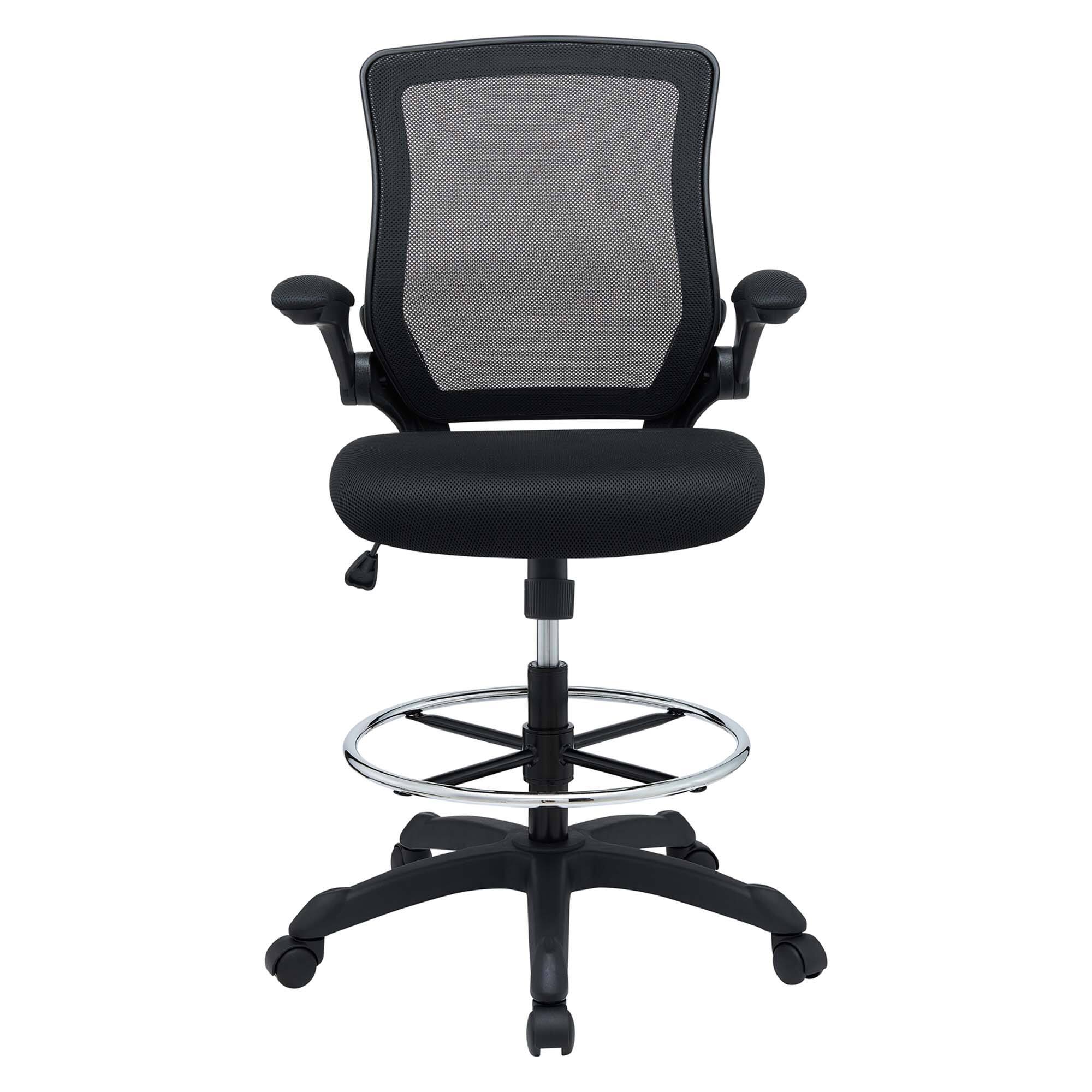 Alt View 4. Modway - Veer Drafting Chair by Modway - Black.