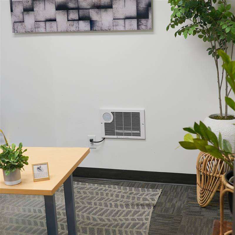 Alt View 2. Heat Storm - 1500 Watt Hard-Wired In-Wall Electric Infrared Heater - White.