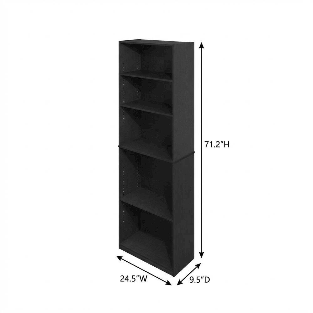 71.2"H 24.5"W 9.5"D