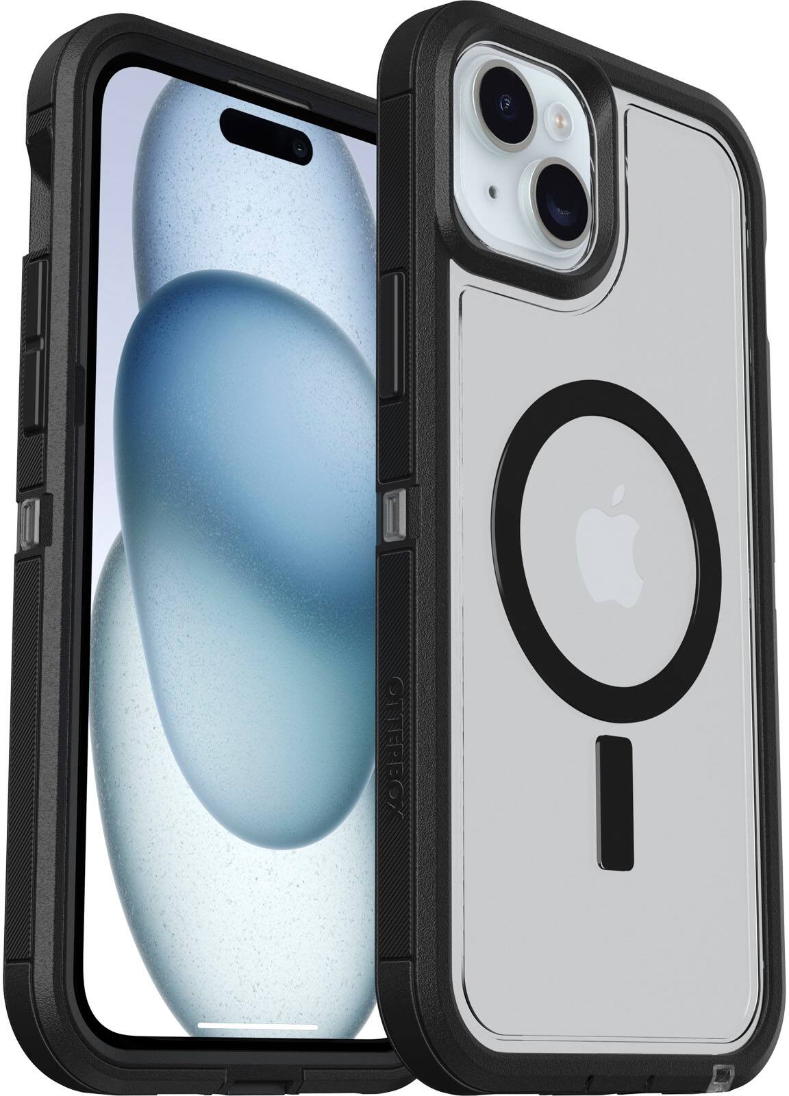 Alt View 1. OtterBox - Defender Series Pro XT Hard Shell for MagSafe for Apple iPhone 15 Plus and Apple iPhone 14 Plus - Dark Side.