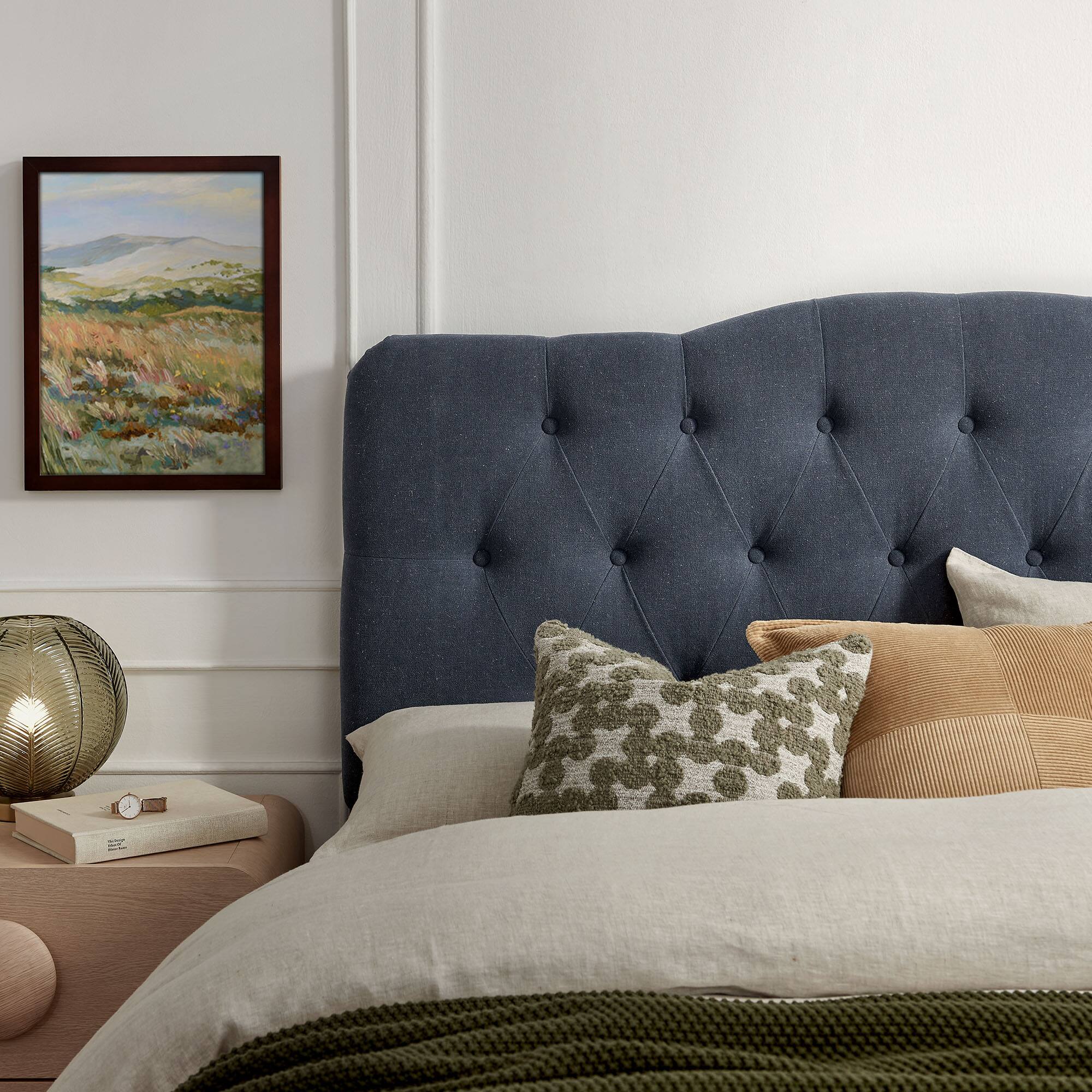 Alt View 1. Modway - Annabel Upholstered Headboard by Modway - Denim.