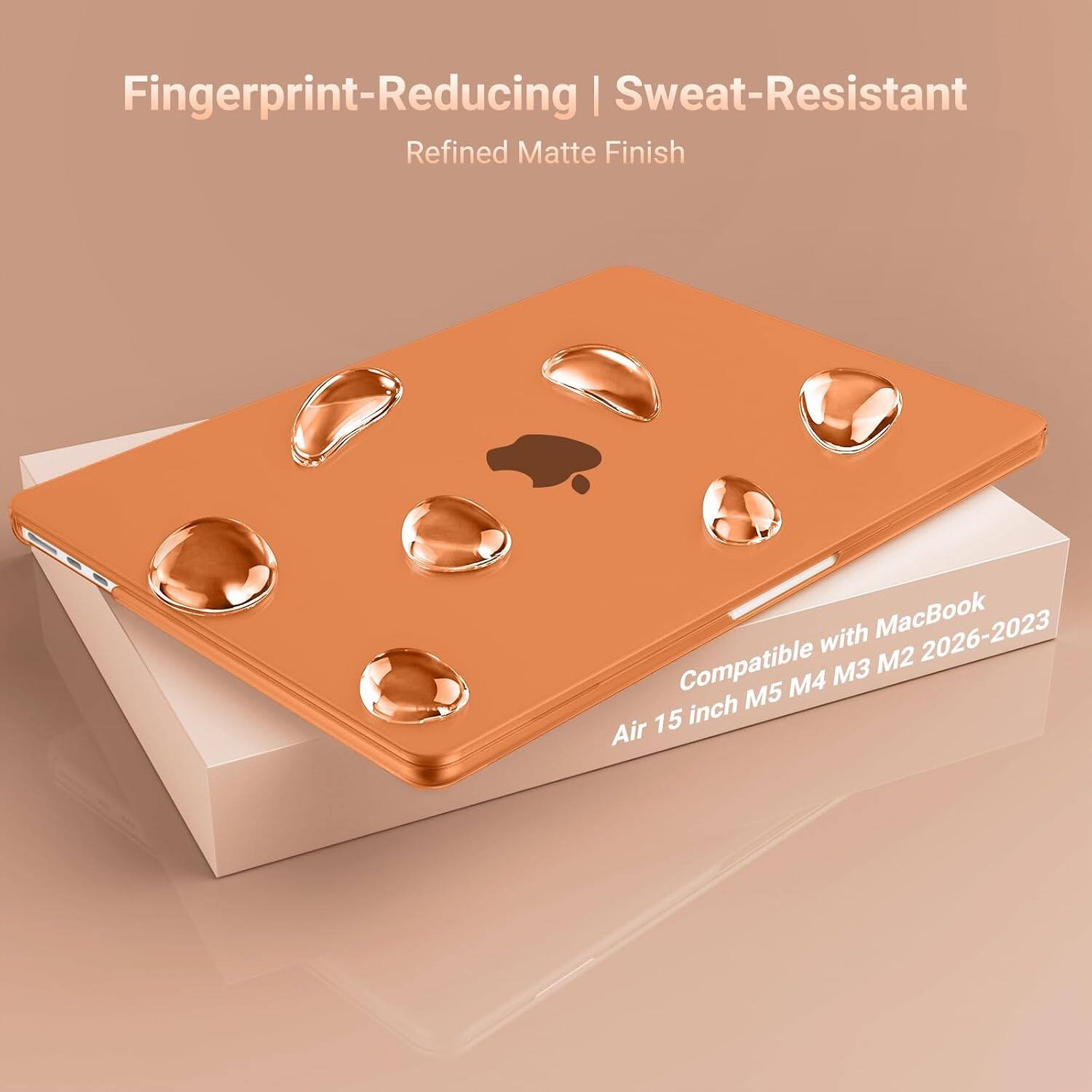 Fingerprint-Reducing | Sweat-Resistant  
Refined Matte Finish  

Compatible with MacBook Air 15 inch M5 M4 M3 M2 2026-2023