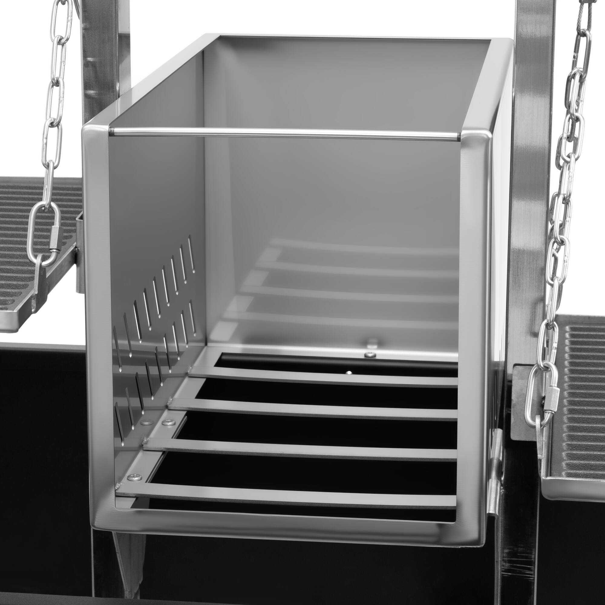 Alt View 7. Koolmore - 92 in. Argentine Santa Maria Charcoal and Wood Grill, Adjustable Outdoor BBQ, in Black (KM-OG-AWD-92) - Black.