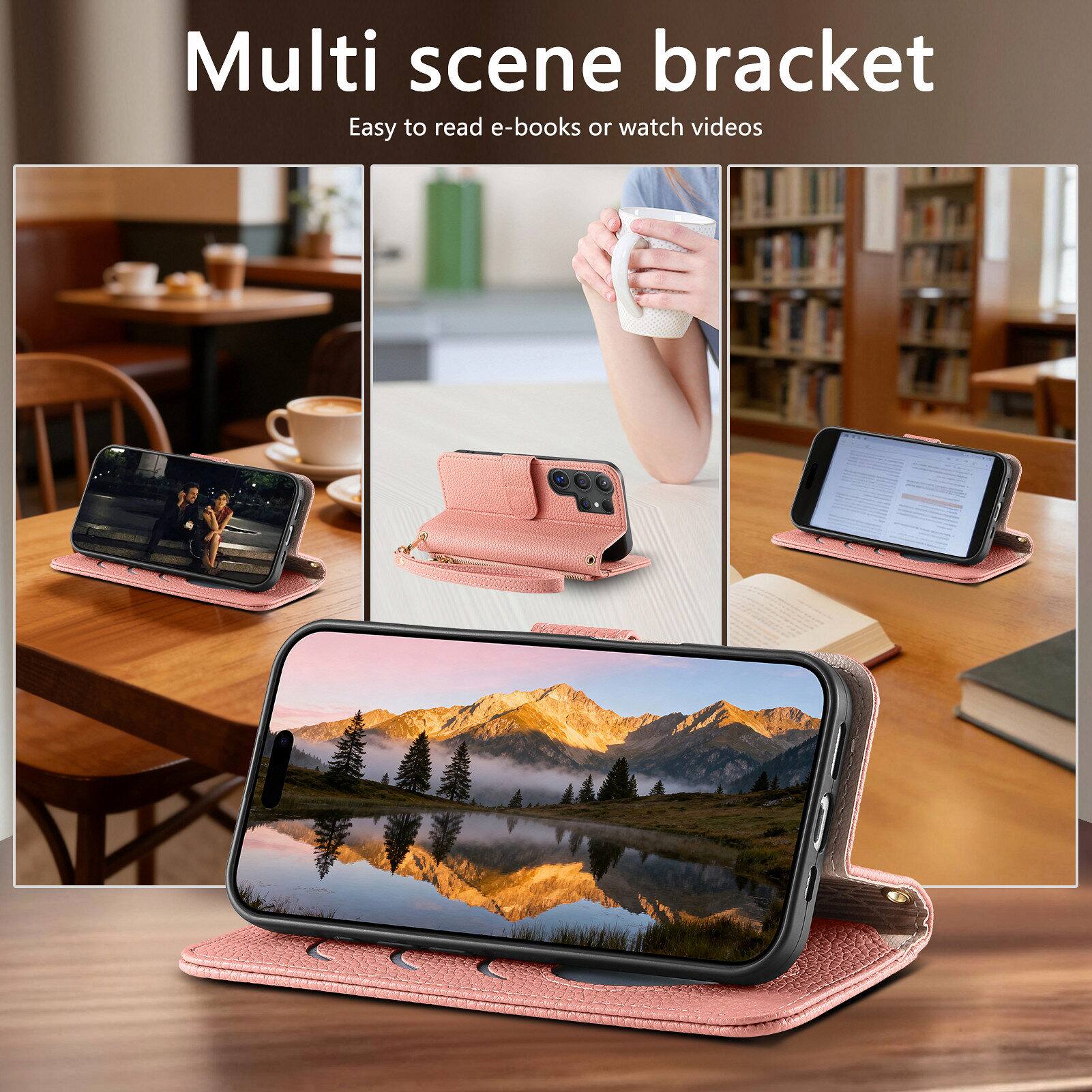 Multi scene bracket  
Easy to read e-books or watch videos