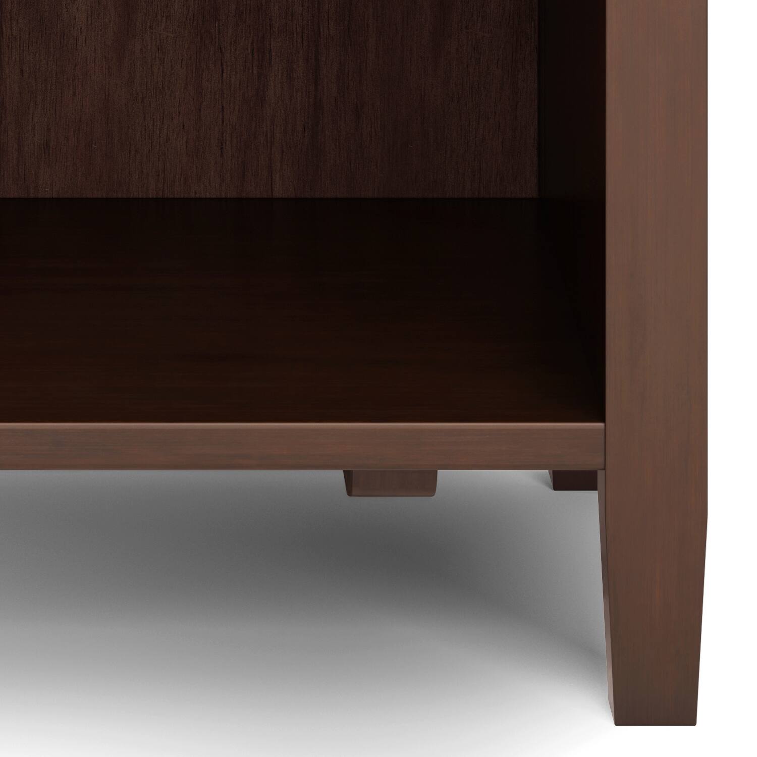Alt View 7. Simpli Home - Warm Shaker Solid Wood 24 inch Wide Transitional Nightstand in Russet Brown - Russet Brown.