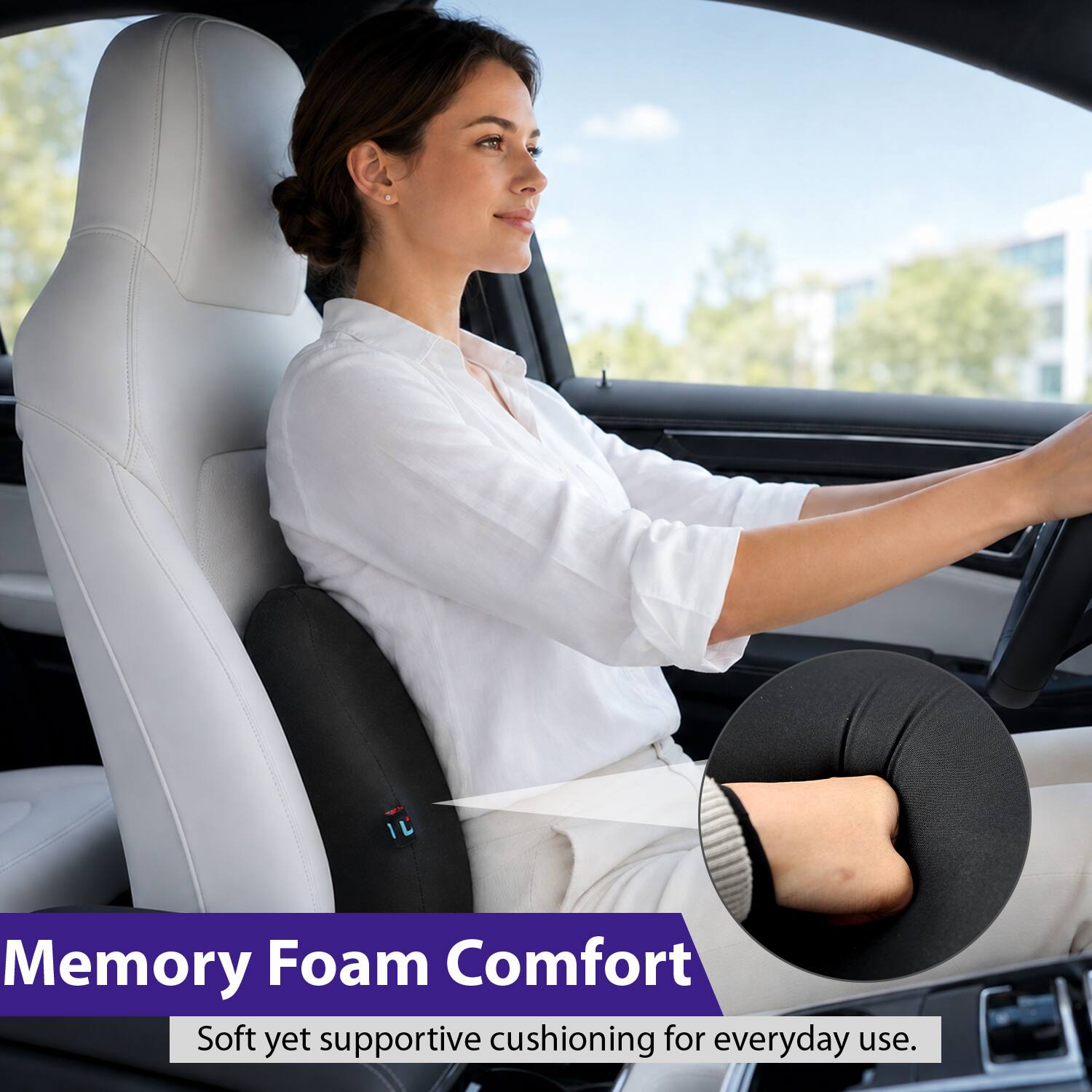 Memory Foam Comfort  
Soft yet supportive cushioning for everyday use.