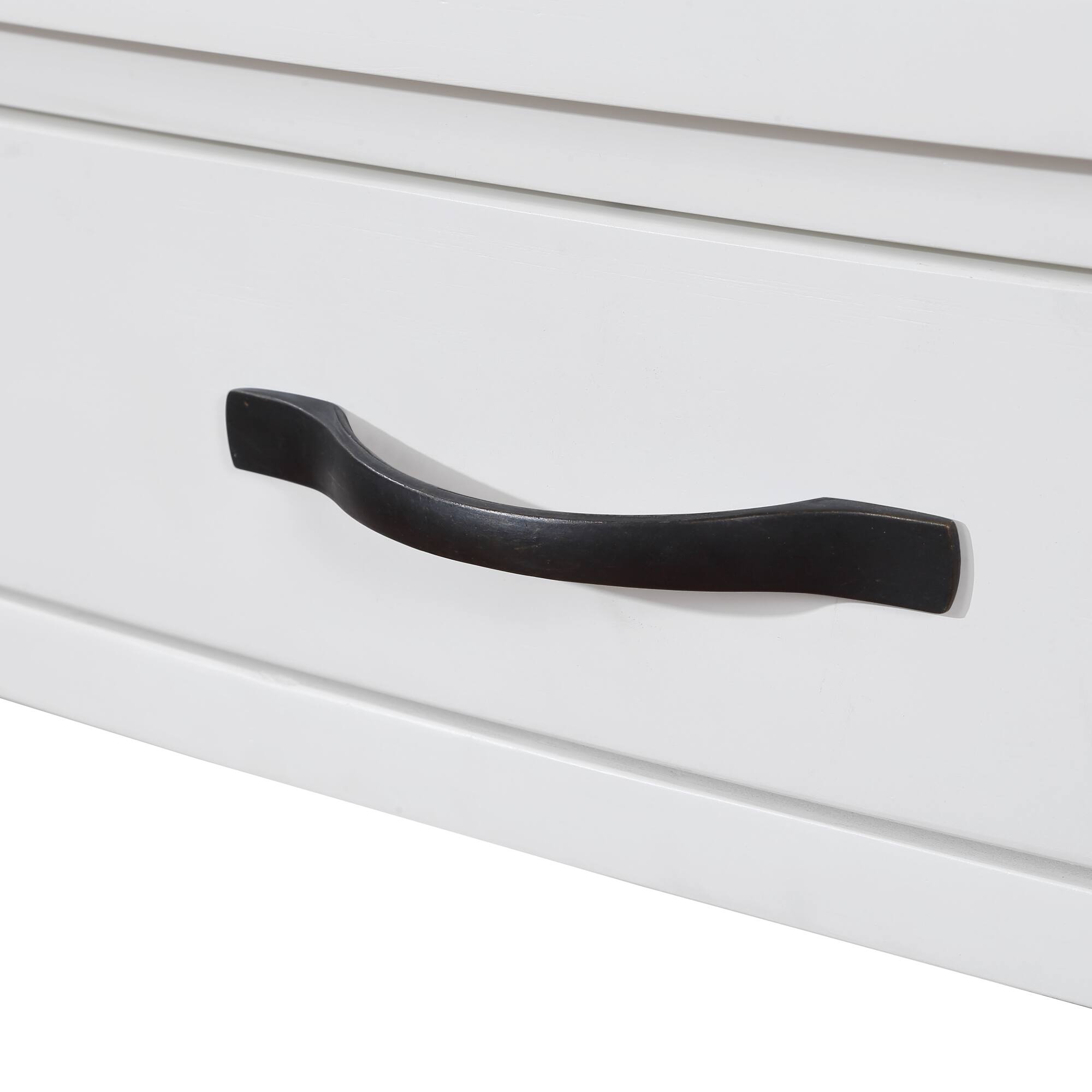 Alt View 7. GOODSILO - Compact Triangular Corner Table with Three Tiers for Space-Saving Storage and Display - Milk White.