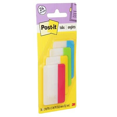24 tabs/onglets  
Post-it  
tobs onglets  
3M  
24 x 20 x 15 mm (0.8 x 0.6 in)  
3M