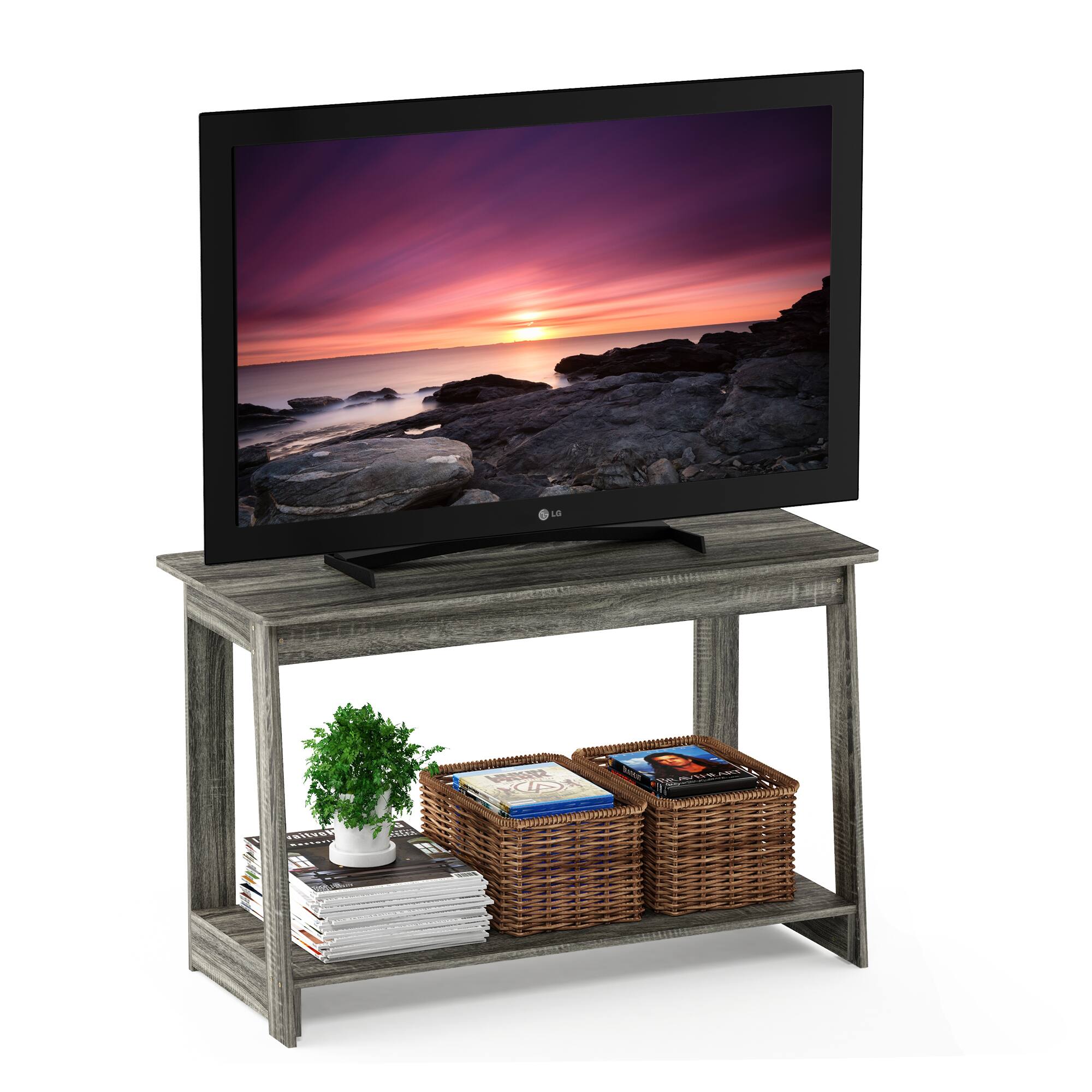 Alt View 3. Furinno - Beginning TV Stand - French Oak.