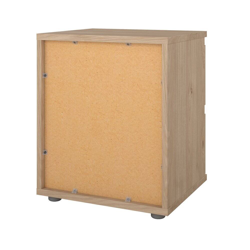 Alt View 4. Tvilum - Aurora 2 Drawer Nightstand, Jackson Hickory - Brown.