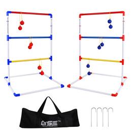 GSE Games & Sports Expert - Premium Plastic Ladder Ball Toss Game Set with Ladder Ball Bolas & Carrying Case