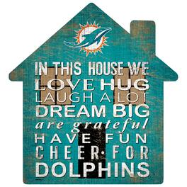Fan Creations - Miami Dolphins 12'' Team House Sign - Multicolor