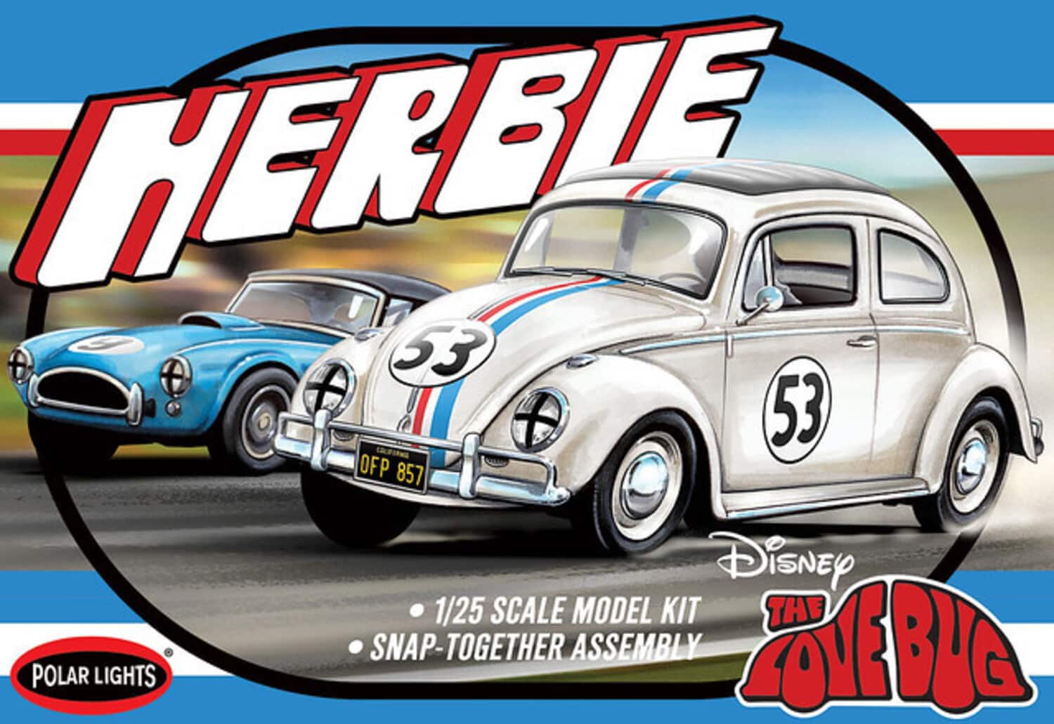 PopMarket - Herbie Volkswagen Beetle Polar Lights Model Kit - COLLECTIBLES - Multicolor
