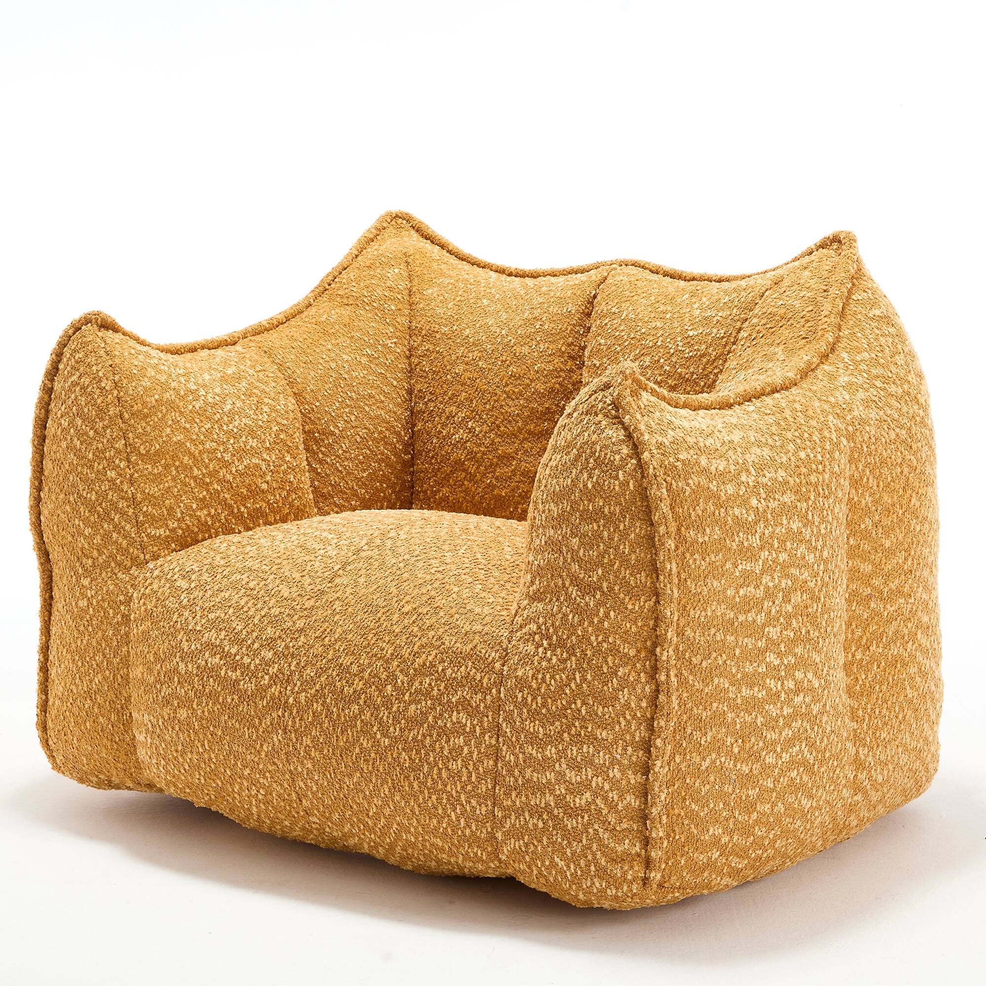 Alt View 9. GOODSILO - Premium Square Lazy Sofa Chair with High-Resilience Foam for Living Room and Bedroom Comfort - Yellow.