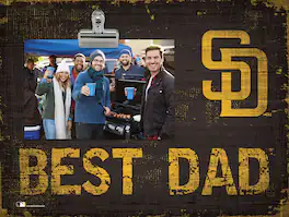 Fan Creations - San Diego Padres 8'' x 10.5'' Best Dad Clip Frame - Multicolor
