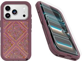 OtterBox - iPhone 17 Pro, Bundle: Defender Series XT Case & Screen Protector - Snaps on MagSafe - Rugged & Durable - Dusk Reverie (Purple)