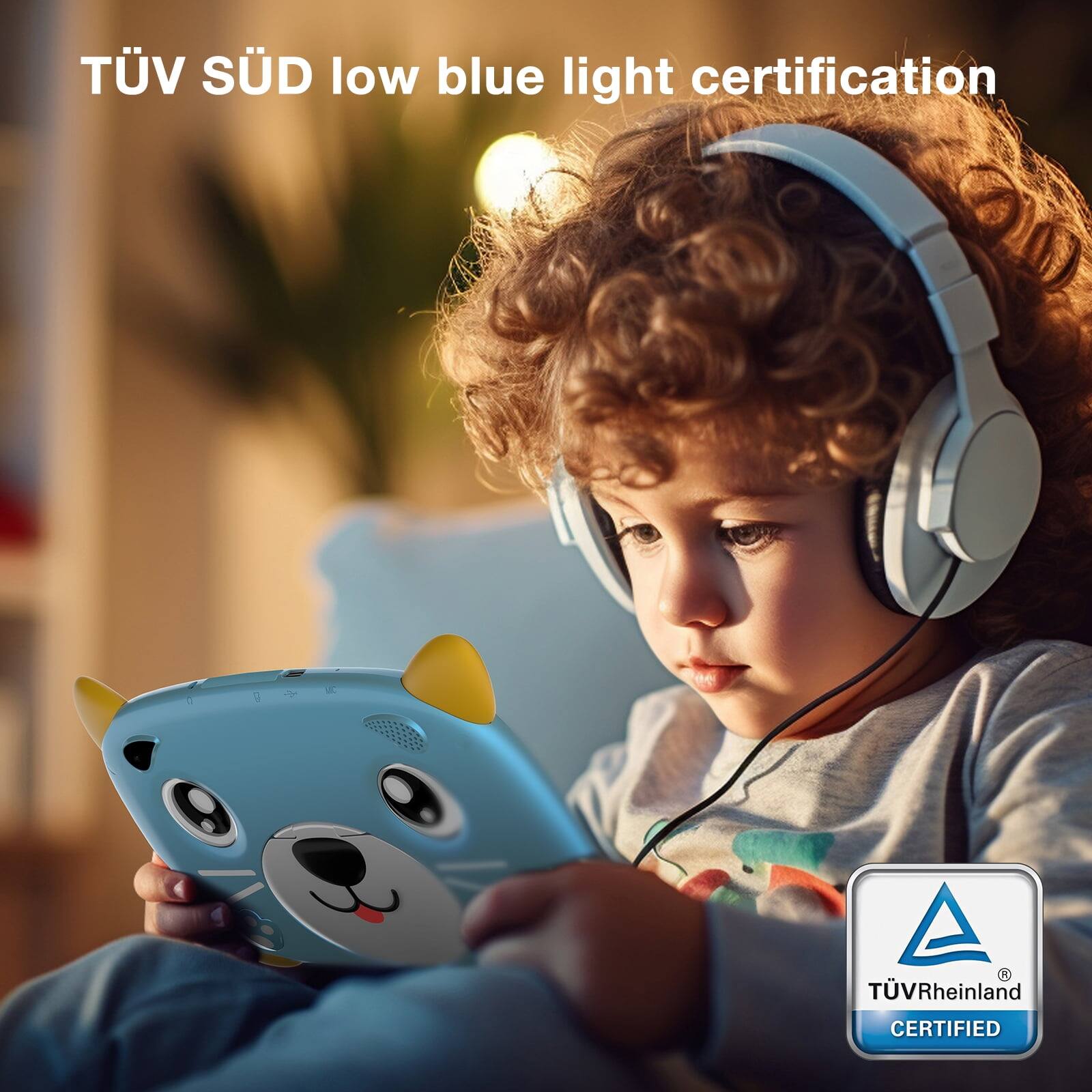 TÜV SÜD low blue light certification  TÜV Rheinland CERTIFIED