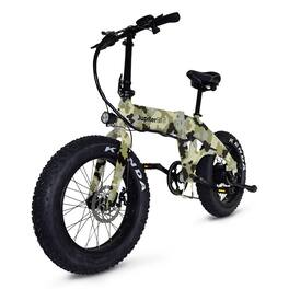 Jupiter Bikes - Defiant All Terrain Fat Tire eBike with Peak 1130W Motor and 40+ Miles Max Range - USA Service and Support - Camouflage