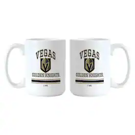 Logo Brands - Vegas Golden Knights 15oz. Current & Throwback Mug Set - Multicolor