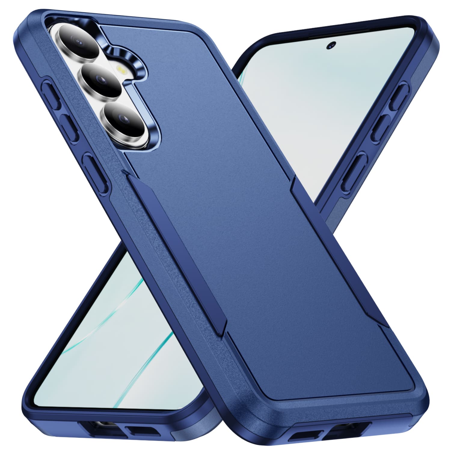 UUCOVER - Shockproof Case for Samsung Galaxy A17 5G Soft TPU Inner Layer and Hard PC Outer Back Cover Double Layer Cover - Blue price history on PriceWatchPro