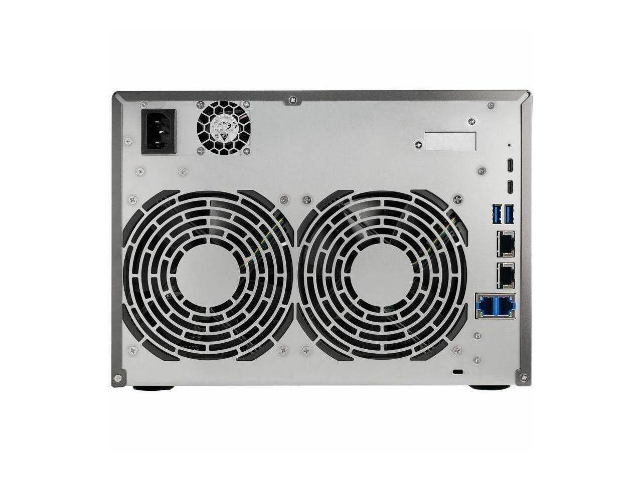 Alt View 10. Asustor - Asustor Lockerstor 8 Gen3 AS6808T 8-Bay NAS, 2.3GHz CPU, USB 4, 10GbE/5GbE, 16GB DDR5 RAM, M.2 Slots (Diskless) - Black.