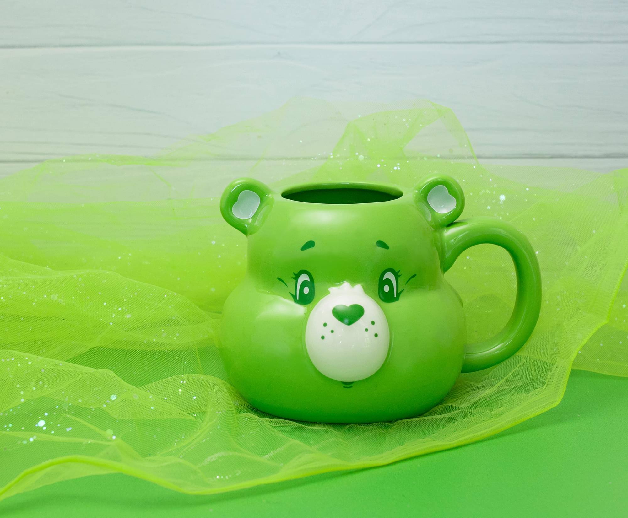 Alt View 10. Silver Buffalo - Care Bears Good Luck Bear 3D Sculpted Ceramic Mug | Holds 20 Ounces - Green.