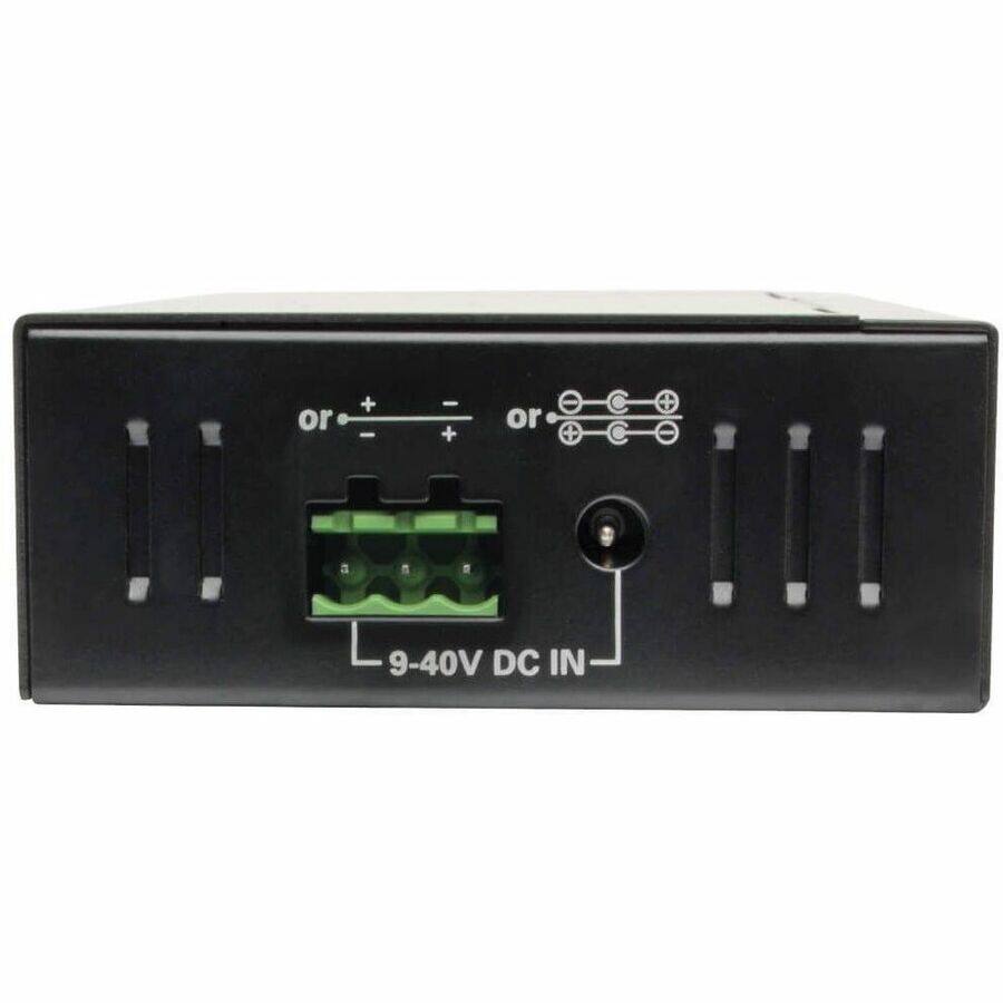 Alt View 8. Tripp Lite - Eaton Tripp Lite Series 4-Port Industrial-Grade USB 3.x (5Gbps) Hub - 20 kV ESD Immunity, Metal Housing, Mountable - USB - Black.