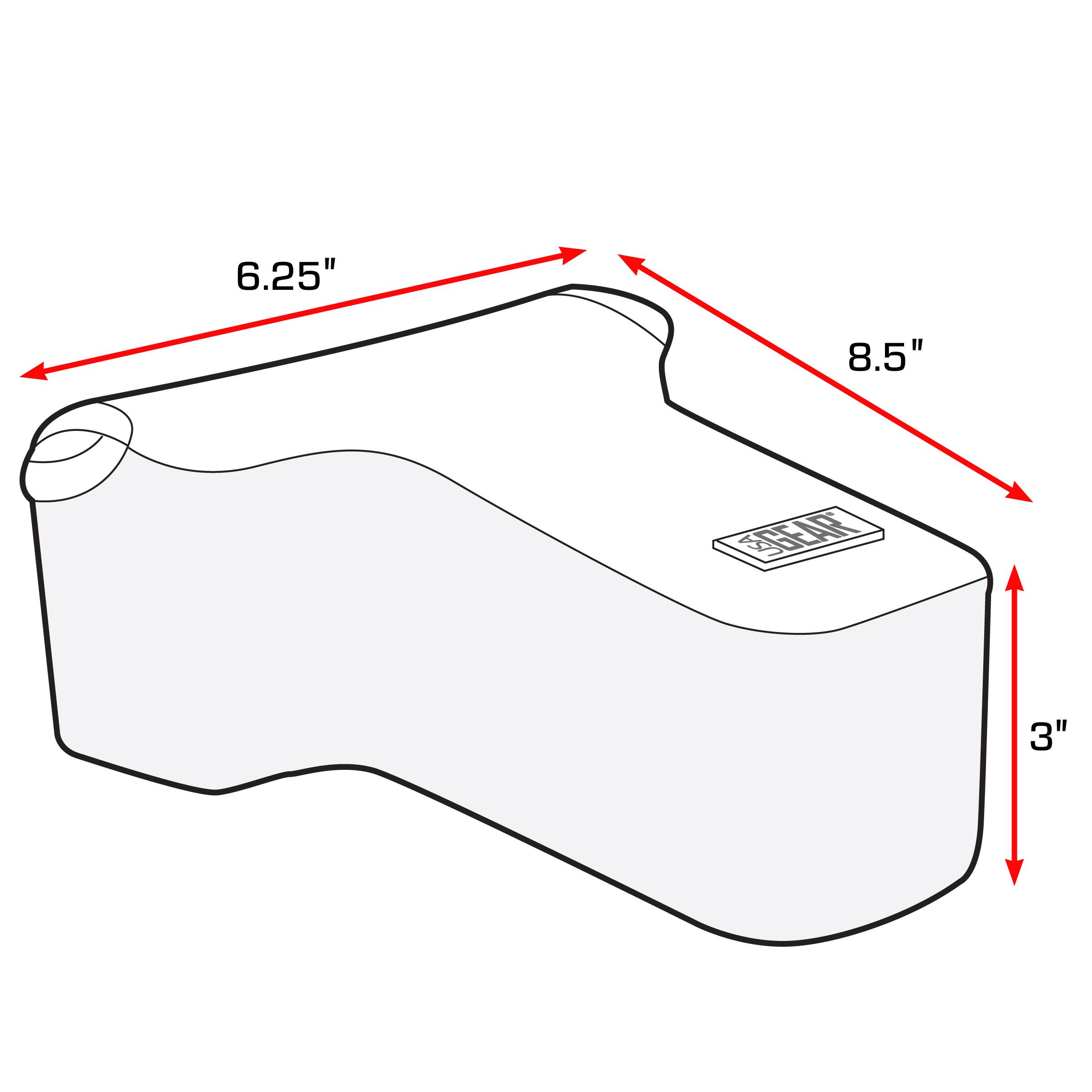 6.25" x 8.5" x 3"