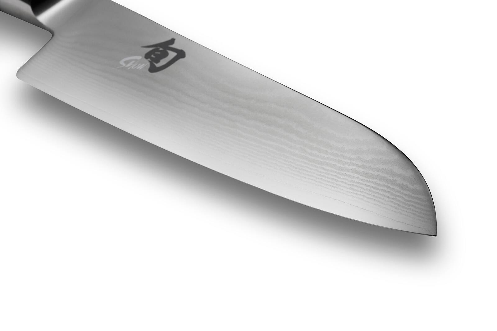 Alt View 2. Shun - Classic Santoku Knife, 5.5 Inch - Black.