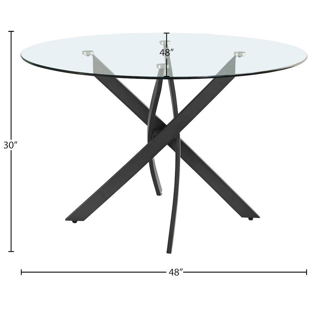 48" (diameter)  
30" (height)  
48" (width)