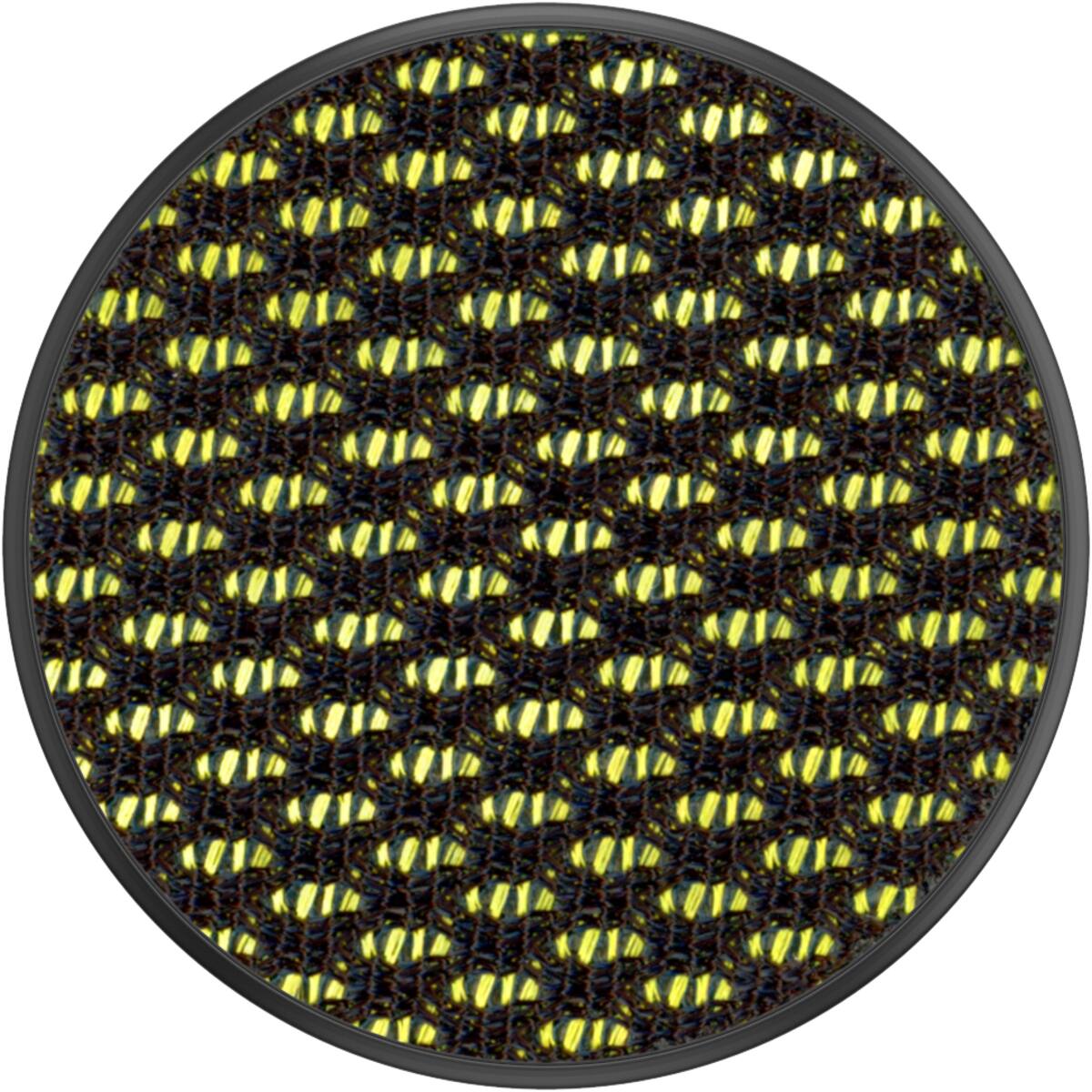 Angle. PopSockets - Adhesive PopGrip Universal Grip & Stand for Cell Phones - Mesh Neon Green.