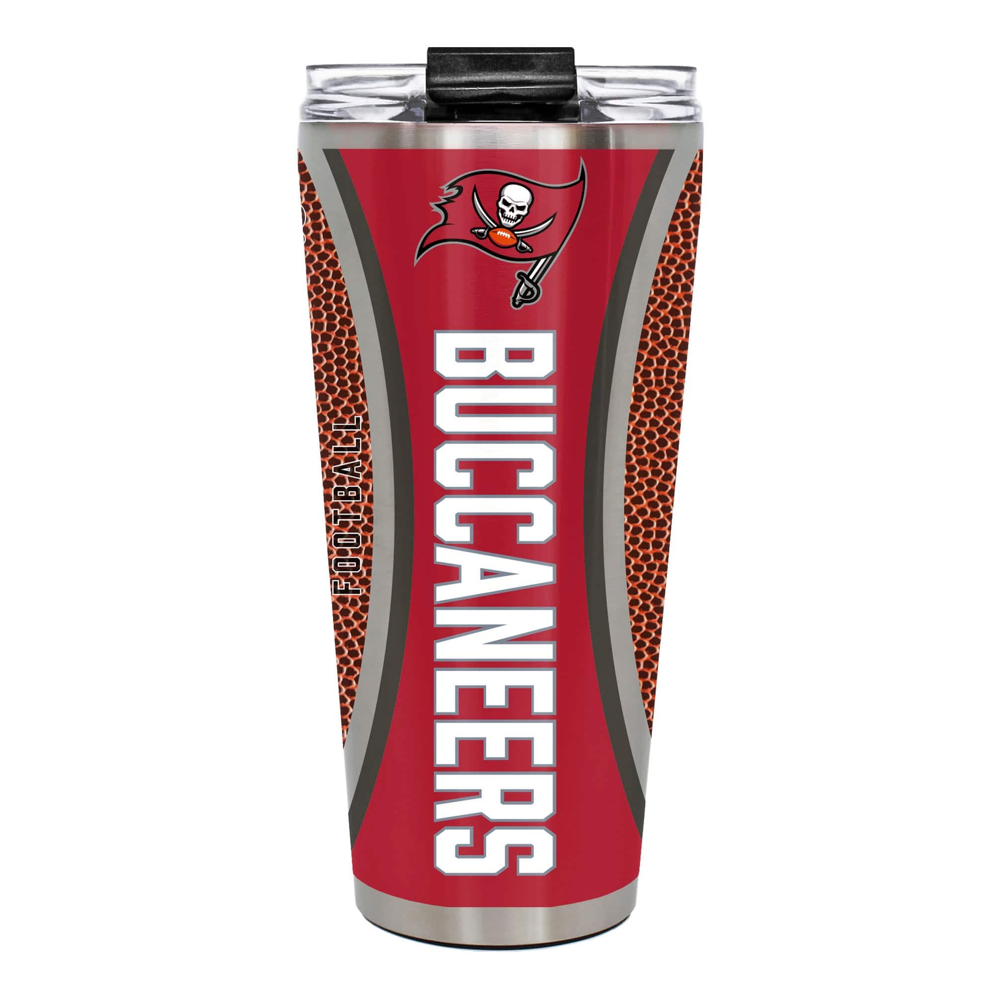 Great American Products - Tampa Bay Buccaneers 32oz. Big Slim Game Ball Travel Tumbler - Brown