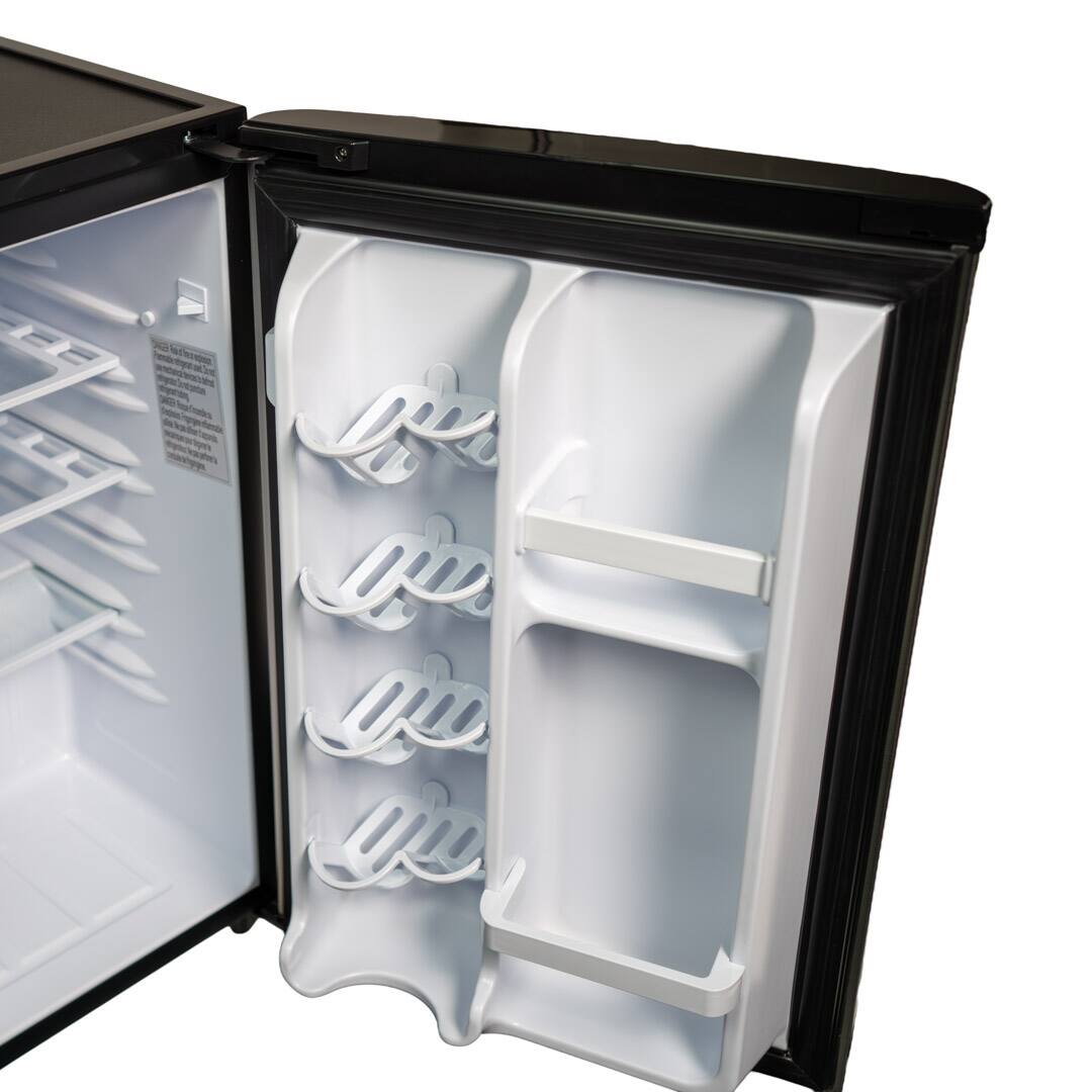 Alt View 4. Danby - 2.6 cu. ft. Contemporary Classic Compact Fridge - Stainless Steel - Stainless Steel Look.