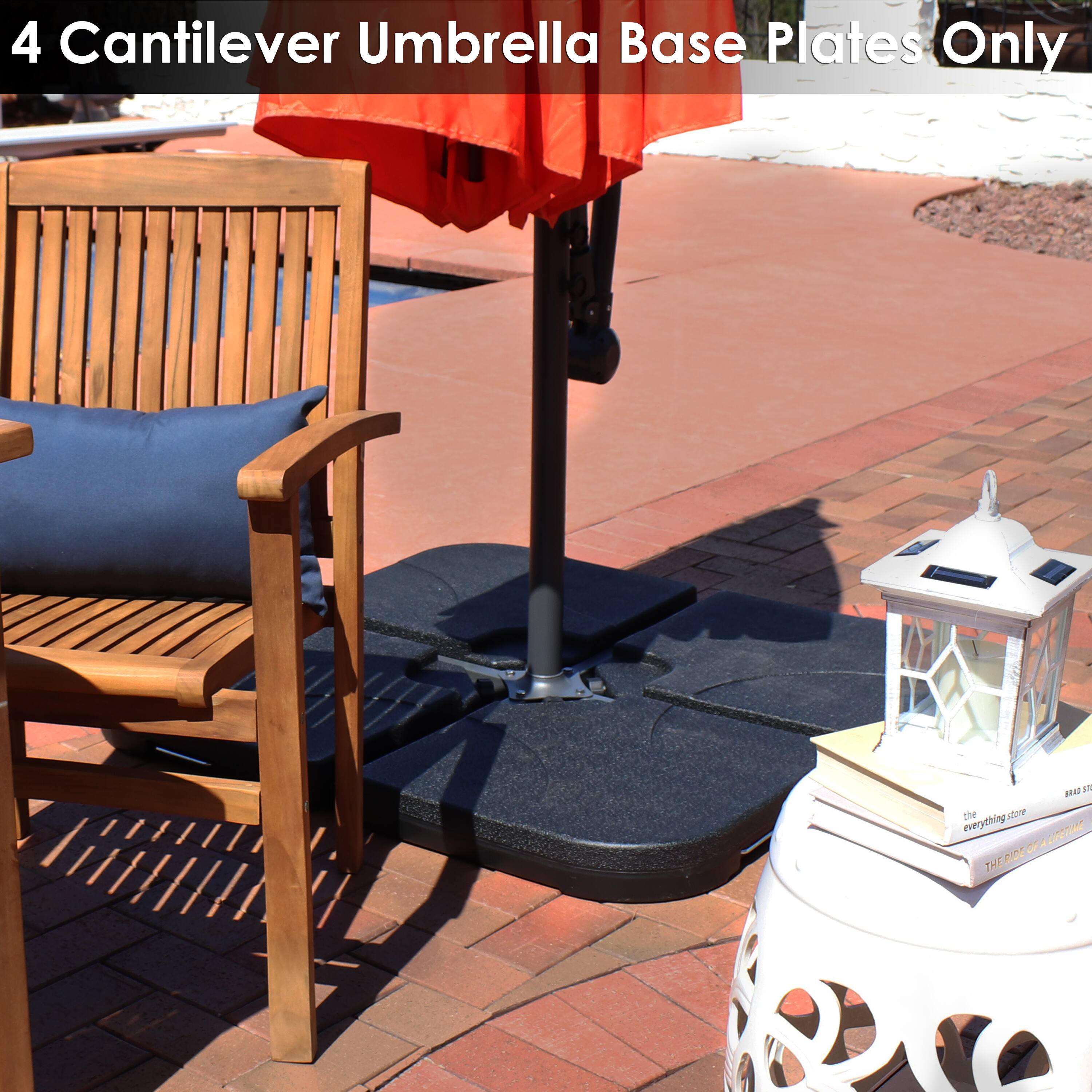 4 Cantilever Umbrella Base Plates Only