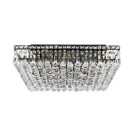 Elegant Lighting - Maxime 24 Inch Black Flush Mount - Black And Clear