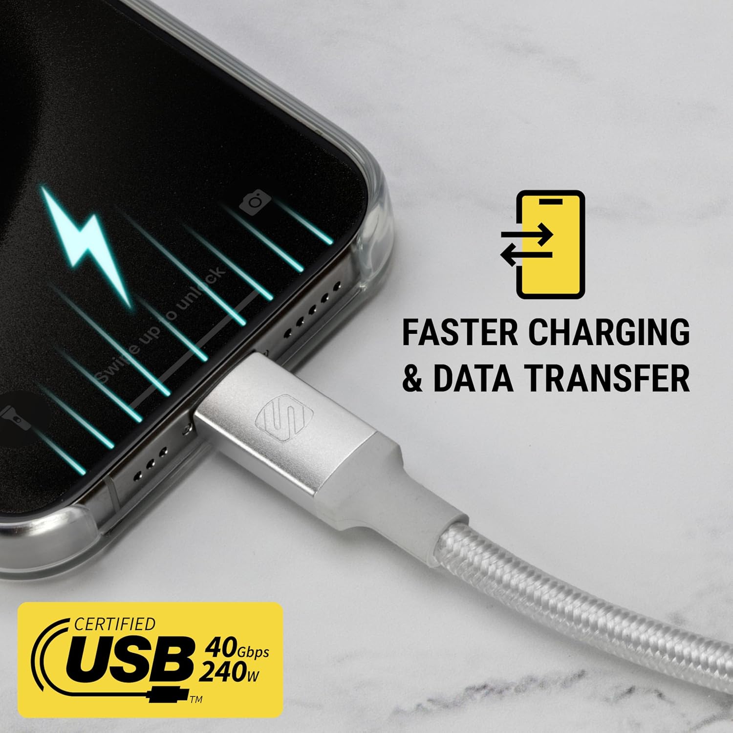 FASTER CHARGING & DATA TRANSFER

CERTIFIED USB 40Gbps 240W