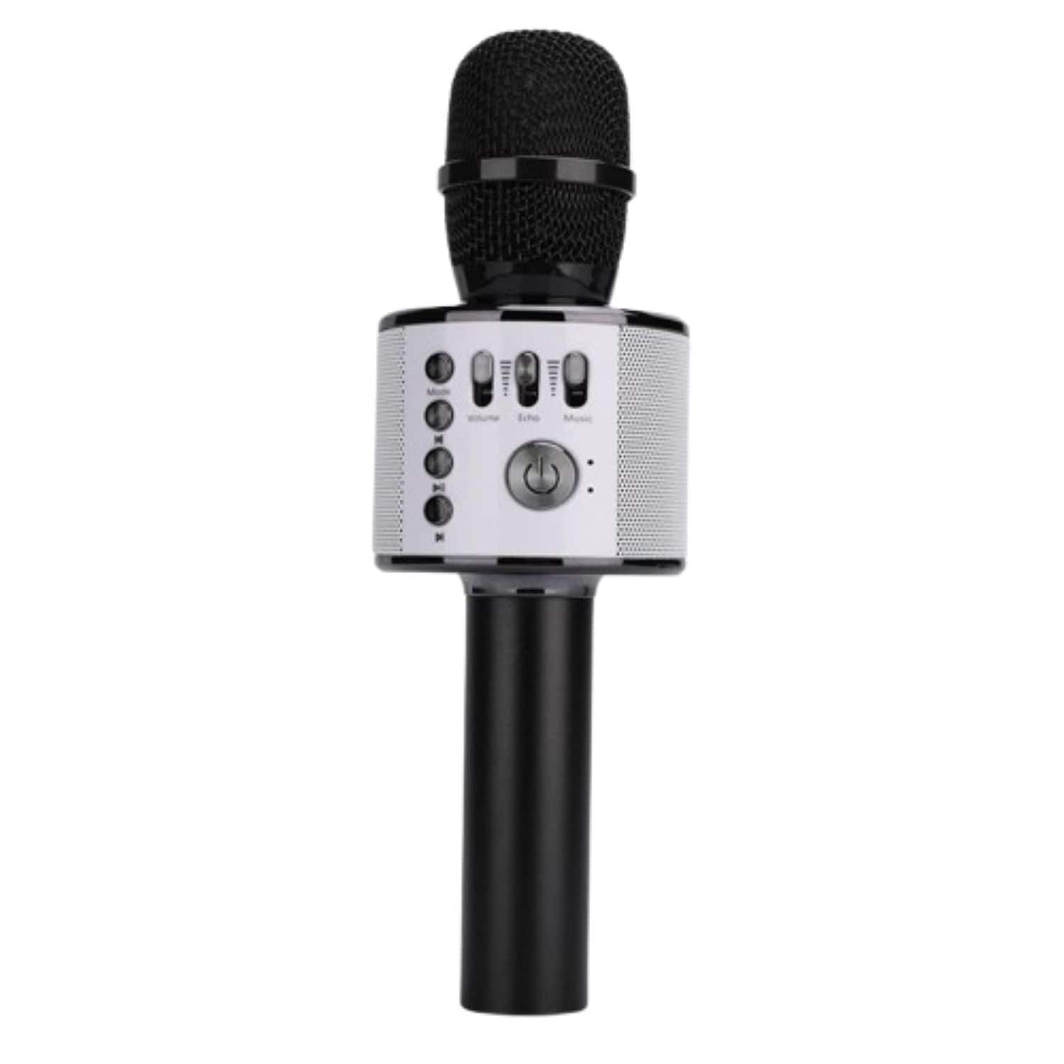 Stock Preferred - Wireless Bluetooth Karaoke Microphone with LED Lights - Black