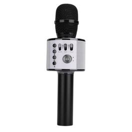 Stock Preferred - Wireless Bluetooth Karaoke Microphone with LED Lights - Black